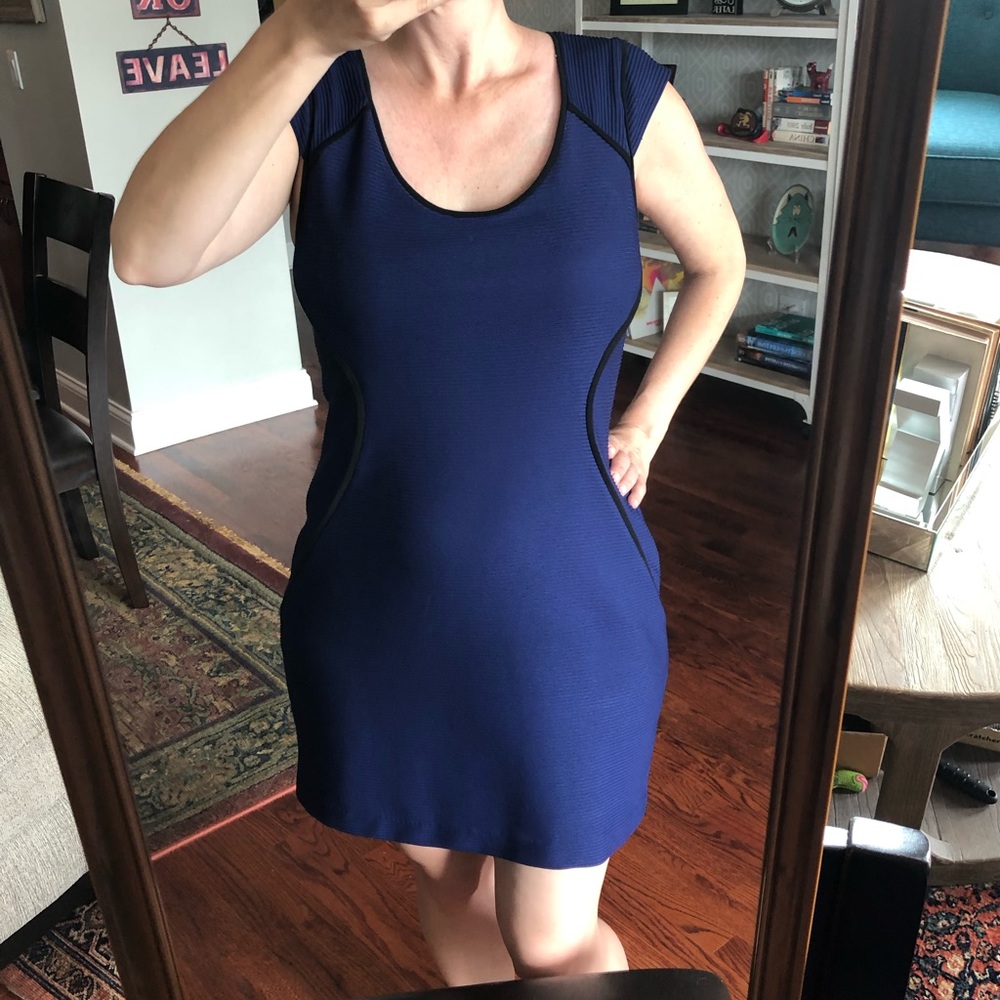 Express body con dress with zipper down the back sz 12